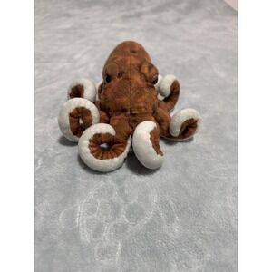 Realistic Brown Octopus Plush Stuffed Animal Soft Toy Sea Life 6 Inch